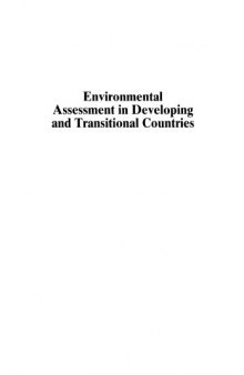 Environmental Assessment in Developing and Transitional Countries