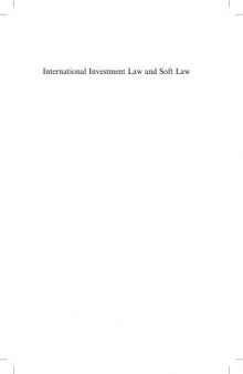 International investment law and soft law