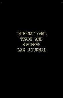 International trade and business law journal