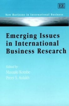 Emerging Issues in International Business Research (New Horizons in International Business.)