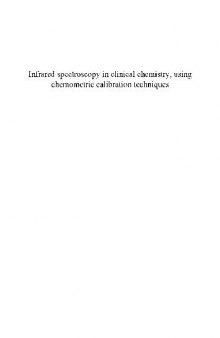 Infrared spectroscopy in clinical chemistry,using chemometric calibration techniques