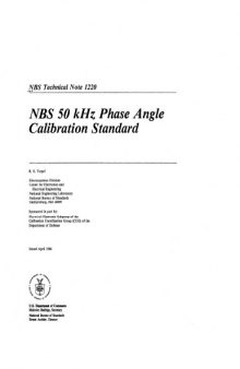 NBS 50 kHz Phase Angle Calibration Standard