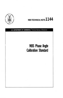 NBS Phase Angle Calibration Standard