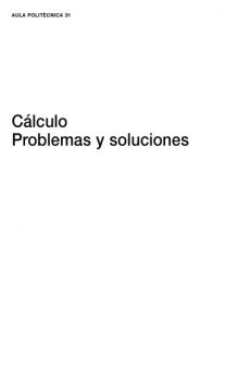 Calculo problemas y soluciones