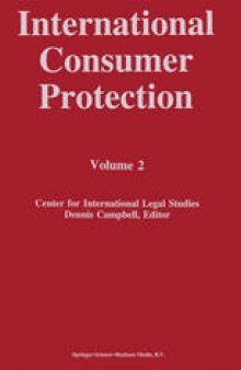 International Consumer Protection: Volume 2