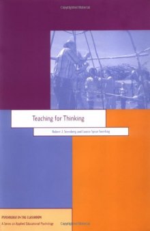 Teaching for Thinking (Psychology in the Classroom)