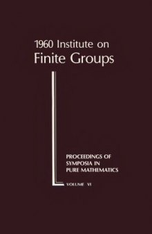 1960 Institute on Finite Groups