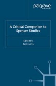 A Critical Companion to Spenser Studies