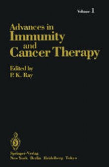 Advances in Immunity and Cancer Therapy: Volume 1