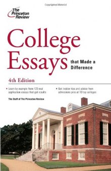College Essays that Made a Difference, 4th Edition
