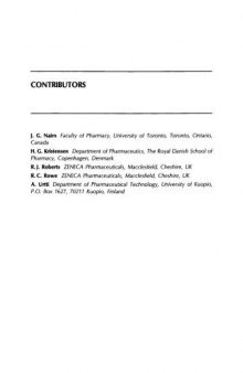 Advances in Pharmaceutical Sciences, Vol. 7
