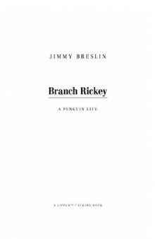 Branch Rickey (Penguin Lives)  