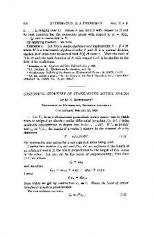 Conformal Geometry of Generalized Metric Spaces