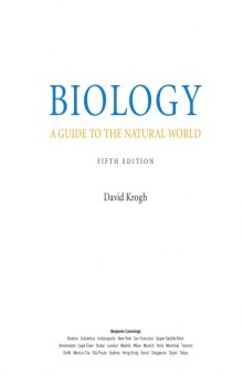 Biology: A Guide to the Natural World (5th Edition) 