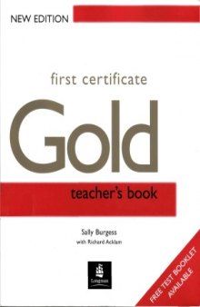 Fce Gold Teacher's Book