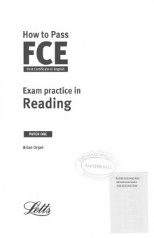 How to Pass FCE  Exam Practice in Reading