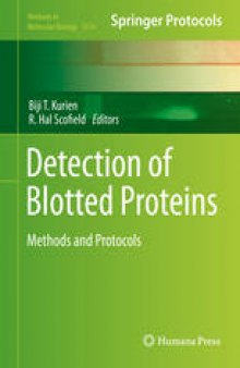 Detection of Blotted Proteins: Methods and Protocols