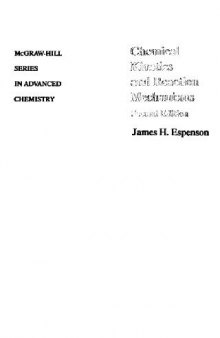 Chemical kinetics and reaction mechanisms