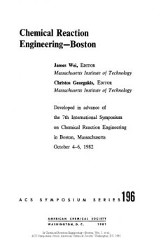 Chemical Reaction Engineering—Boston