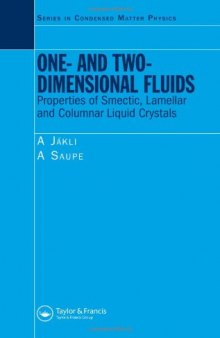 One- and Two-Dimensional Fluids: Physical Properties of Smectic, Lamellar and Columnar Liquid Crystals