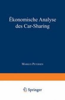 Ökonomische Analyse des Car-Sharing