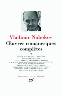 Nabokov: Oeuvres romanesques complètes