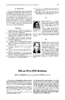 IEEE - Msk And Offset Qpsk Modulation