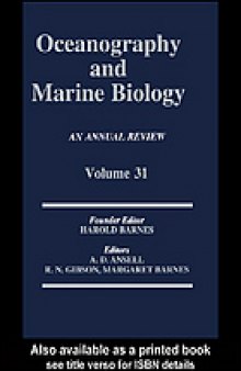 Oceanography and marine biology : Vol. 31 an annual review