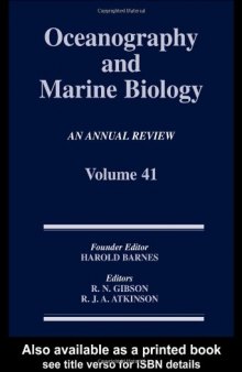 Oceanography and Marine Biology, An Annual Review, Volume 41: An Annual Review: Volume 41 (Oceanography and Marine Biology)
