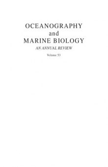 Oceanography and Marine Biology: An Annual Review, Volume 53