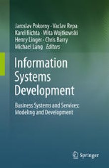 Information Systems Development: Business Systems and Services: Modeling and Development