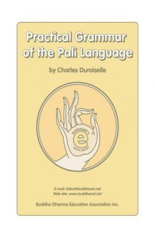 A Practical Grammar of the Pali Language