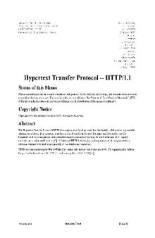 Hypertext Transfer Protocol -- HTTP 1.1