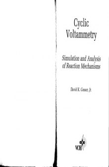 Cyclic voltammetry: simulation and analysis of reaction mechanisms