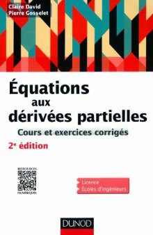 Équations aux dérivées partielles : cours et exercices corrigés