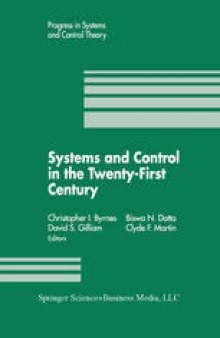 Systems and Control in the Twenty-First Century