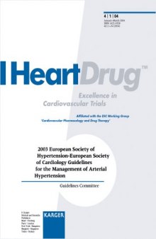 2003 European Society of Hypertension - European Society of Cardiology Guidelines for the Management of Arterial Hypertension