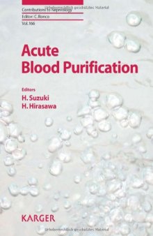 Acute Blood Purification (Contributions to Nephrology, Vol. 166)