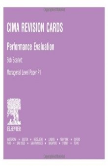 CIMA Revision Cards: Performance Evaluation (CIMA Revision Cards)
