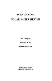 Build your own solar water heater