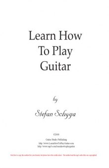 Learn How to Play Guitar 