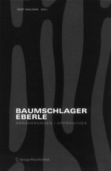 Baumschlager Eberle Annäherungen   Approaches (German and English Edition)