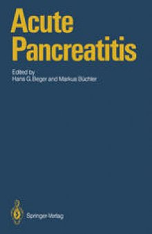 Acute Pancreatitis: Research and Clinical Management