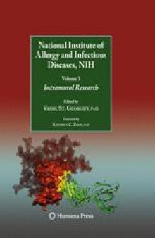 National Institute of Allergy and Infectious Diseases, NIH: Volume 3: Intramural Research