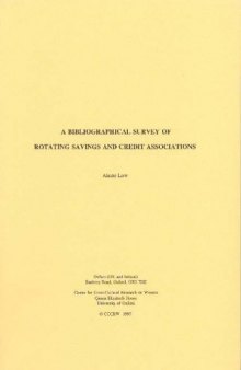 A Bibliographical Survey of Rotating Savings and Credit Associations  