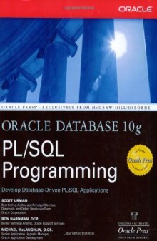 Oracle Database 10g PL SQL Programming