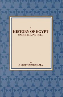 A History of Egypt under Roman Rule