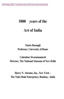 5000 Years of the Art of India