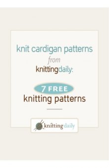 Knit Cardigan Patterns  7 Free Knitting Patterns