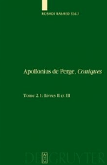 Apollonius de Perge, Coniques: Livres II et III
